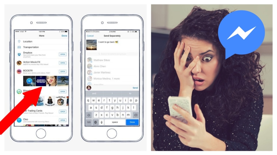 Video reklamy ve Facebook Messengeru.